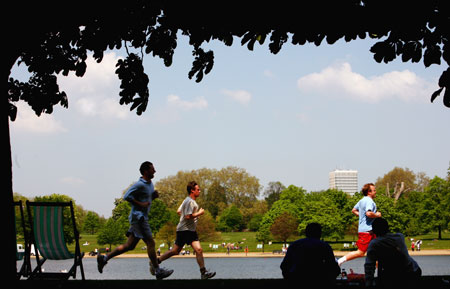 Go for a run during your lunch break in London