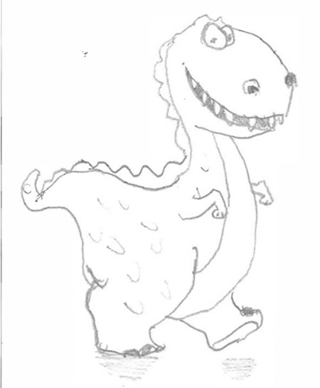 Smiley Dinosaur picture by M&S
