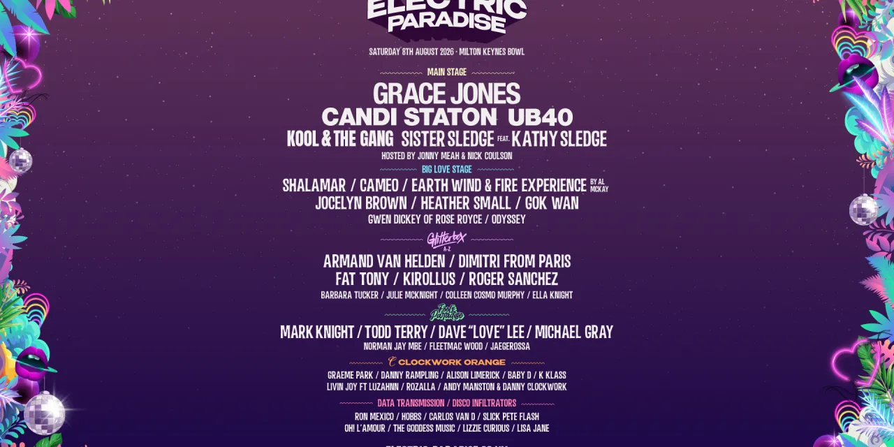 Electric Paradise, Milton Keynes Bowl, August 2026
